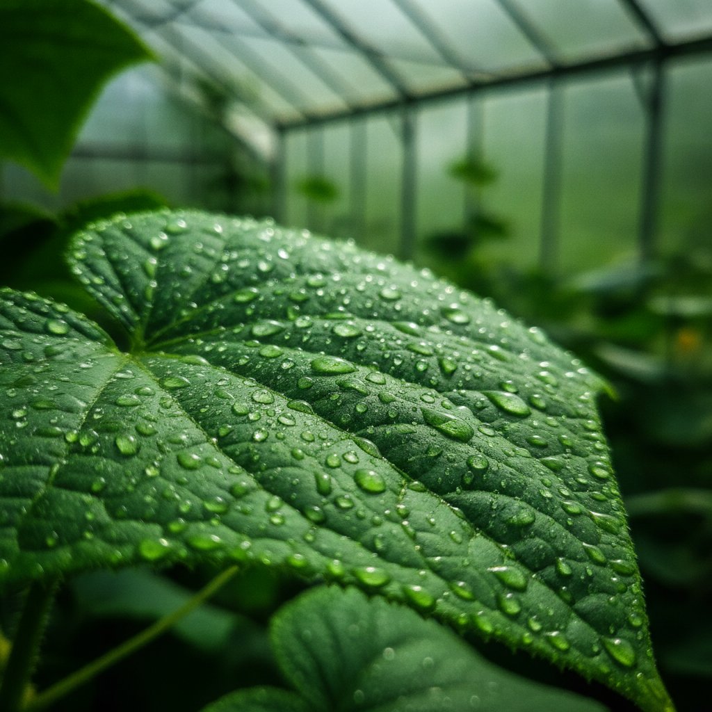 Seasonal vegetables in greenhouse